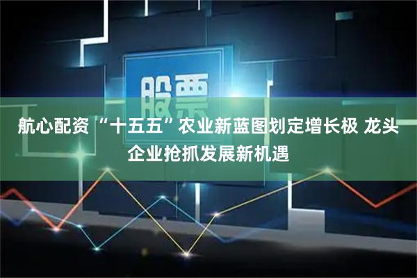 航心配资 “十五五”农业新蓝图划定增长极 龙头企业抢抓发展新机遇